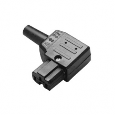 IEC C15A Cable Mount IEC Plug Socket 10A 250V AC Right Angle