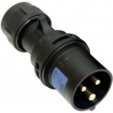 PCE Midnight Black Series 32 Amp 3 Pin Single Phase 240V Plug