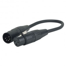 DAP Audio FLA36 5 Pin XLR Male to 3 pin XLR Female DMX Adapter DAP Audio FLA36 5 Pin XLR Male to 3 pin XLR Female DMX Adapter
