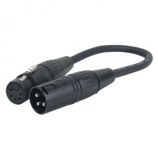 DAP Audio FLA37 3 Pin XLR Male to 5 pin XLR Female DMX Adapter DAP Audio FLA37 3 Pin XLR Male to 5 pin XLR Female DMX Adapter