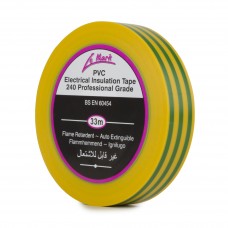 Le Mark PVC Electrical Insulation Tape 19mm - Earth - Pack of 8