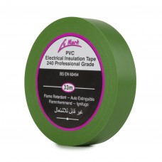 Le Mark PVC Electrical Insulation Tape 19mm - Green - Pack of 8