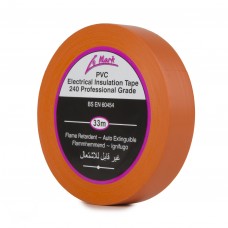 Le Mark PVC Electrical Insulation Tape 19mm - Orange - Pack of 8