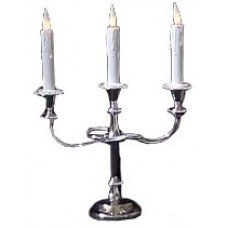 Rosco Candle PRO Three Arm Candelabra with ON/OFF Switch & Battery Connector