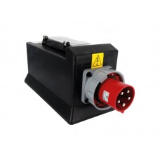 Rubber Box RUB185H4 185H Box f/w 63A 3PH In & Out with MCB & Variable Earth Leakage Unit