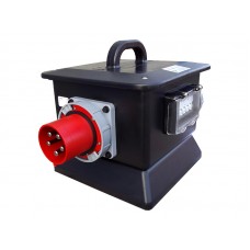 Rubber Box RUB2701253 270 Box f/w: 125A 3PH A / I to 2 x 63A 3PH Sockets with 2 x 63A MCBs.