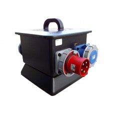 Rubber Box RUB2702 270 Box f/w: 63A 3PH In to 3 x 63A 240v Out with MCBs