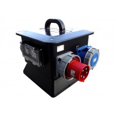 Rubber Box RUB2702R 270 Box f/w: 63A 3PH In to 3 x 63A 240v Out with RCBs