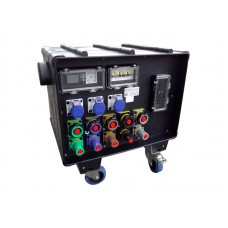 Rubber Box RUB5502 550 Box f/w: 400A Powerlocks In & Out to 2 x 125A 3PH, 4 x 63A 3PH & 3 x 16A 240V with 400A MCCB