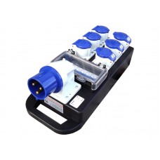 Rubber Box RUB1851 185 Box f/w 32A 240v In to 6 x 16A 240v Out with RCBO & MCBs. Rubber Box RUB1851 185 Box f/w 32A 240v In to 6 x 16A 240v Out with RCBO & MCBs.
