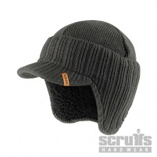 Scruffs Peaked Knitted Hat Graphite