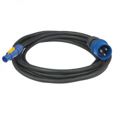 16A Plug to PowerCon Blue Cable - 25 Metres