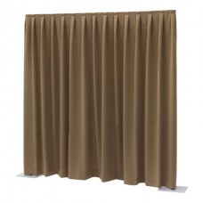 Showtec P&D Dimout 300(h)x300cm(w) Pleated, Brown