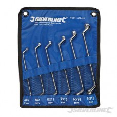 Silverline Deep Offset Ring Spanners Set 6pce 673424 Silverline Deep Offset Ring Spanners Set 6pce 673424